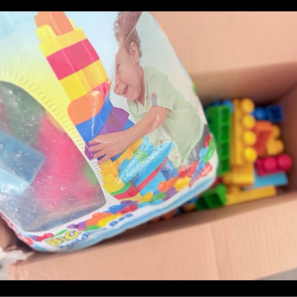 Colorful Kids Building Blocks Set with some additional blocks!